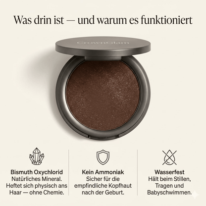 CrownGlam - Dein Haar nach der Geburt. Wieder dicht. In 30 Sekunden. - AYNERLA