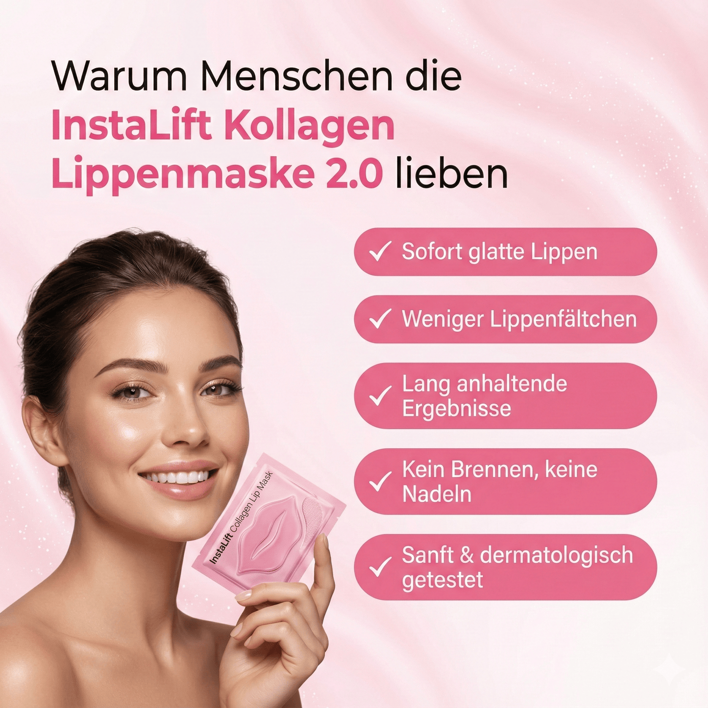 InstaLift Kollagen Lippenmaske 2.0 - AYNERLA